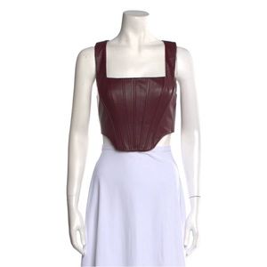 STAUD
Square Neckline Sleeveless Crop Top w/ Tags